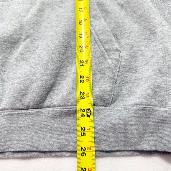 Nike Mens Pullover Grey Hoodie Sweatshirt Size M Logo Drawstring Kangaroo Pocket - Picture 9 of 9